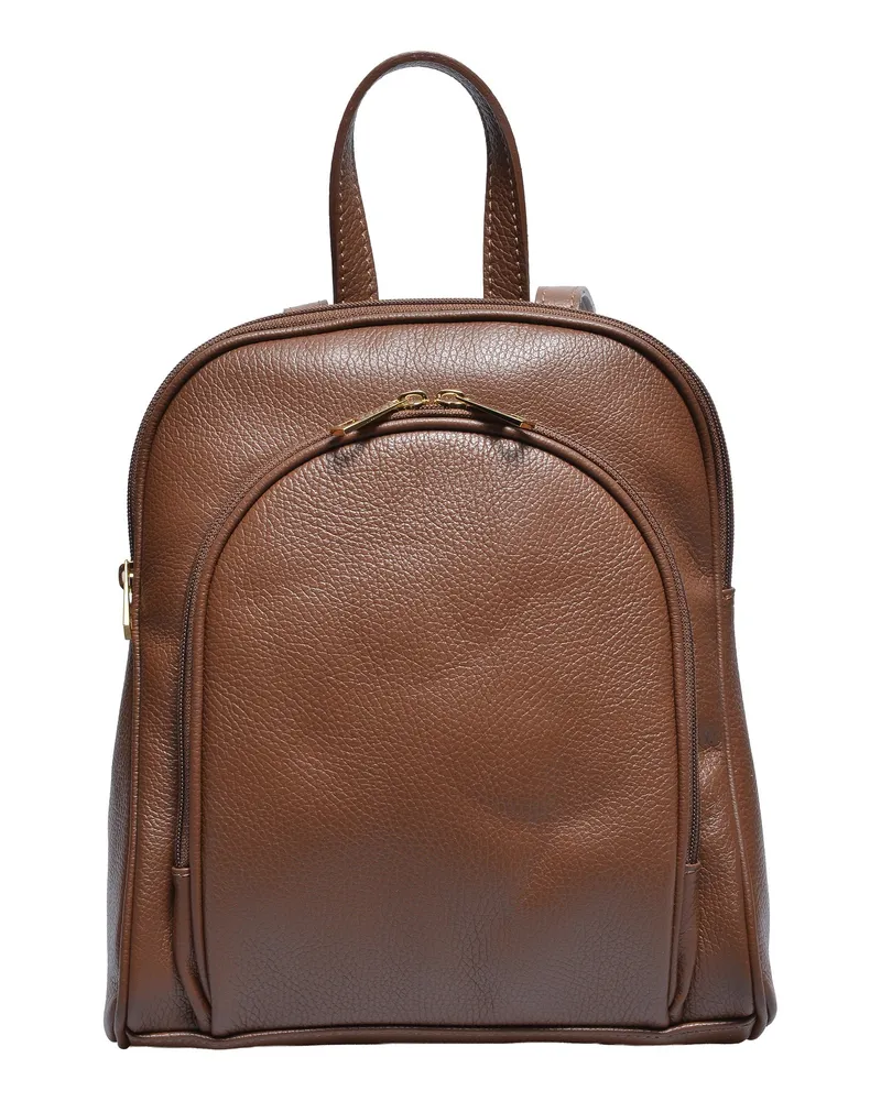 Anna Luchini Kastanienbraun Rindsledertasche Dunkelbraun