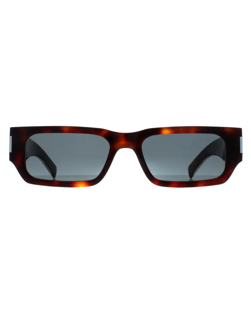 Saint Laurent Rectangle Herren Havanna Kristall Schwarz SL660 Braun