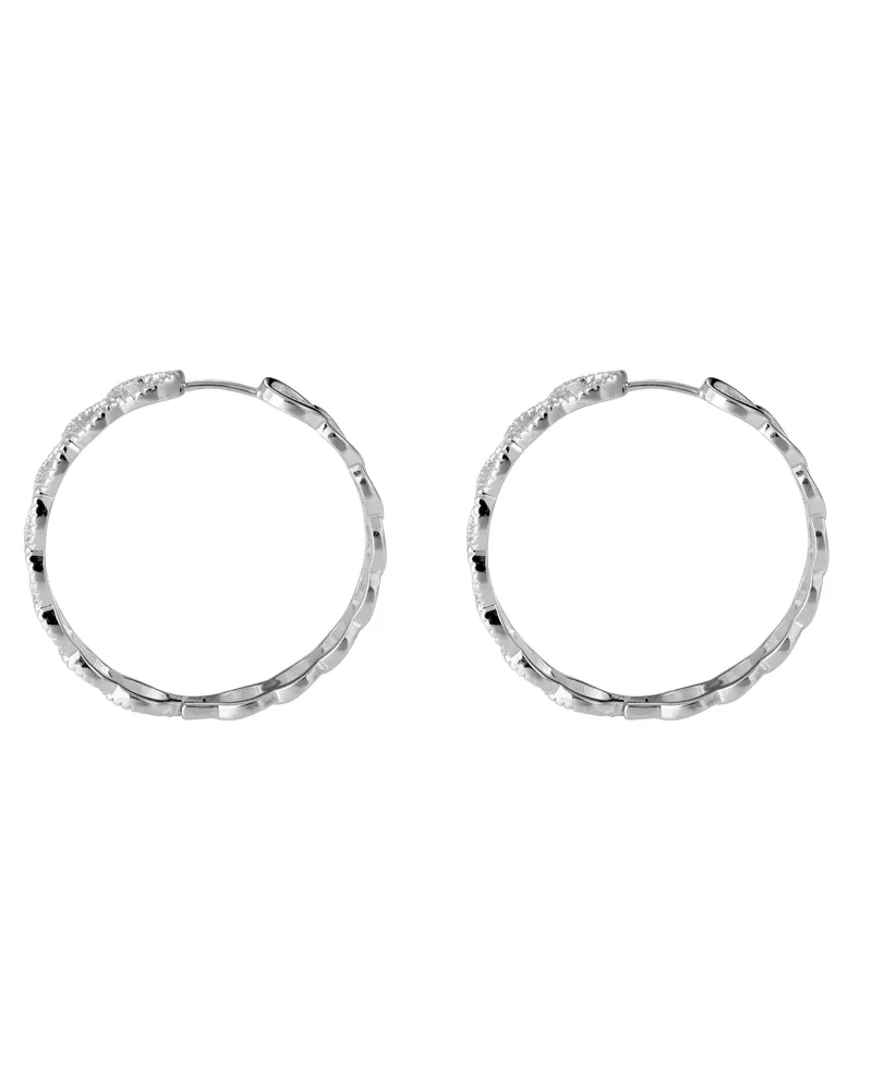 Orphelia Bambi' Creolen für Damen, 925er Sterlingsilber – Silber ZO-7449 Silber