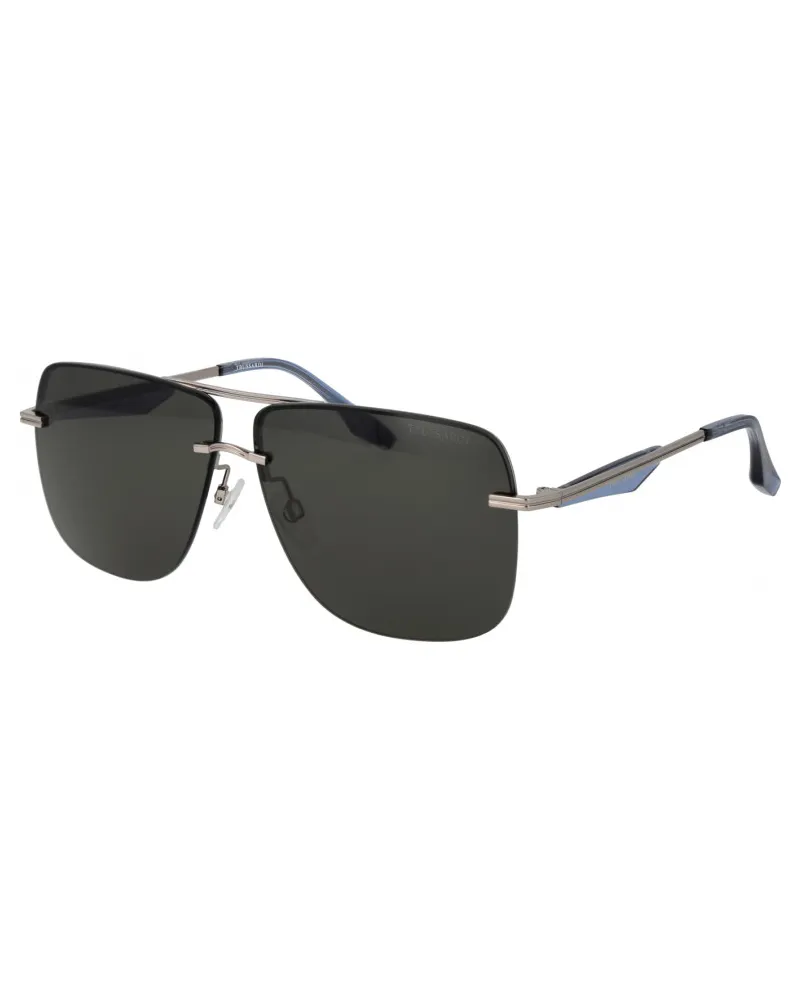 Trussardi TSM3001 64T02 Sonnenbrille Silber