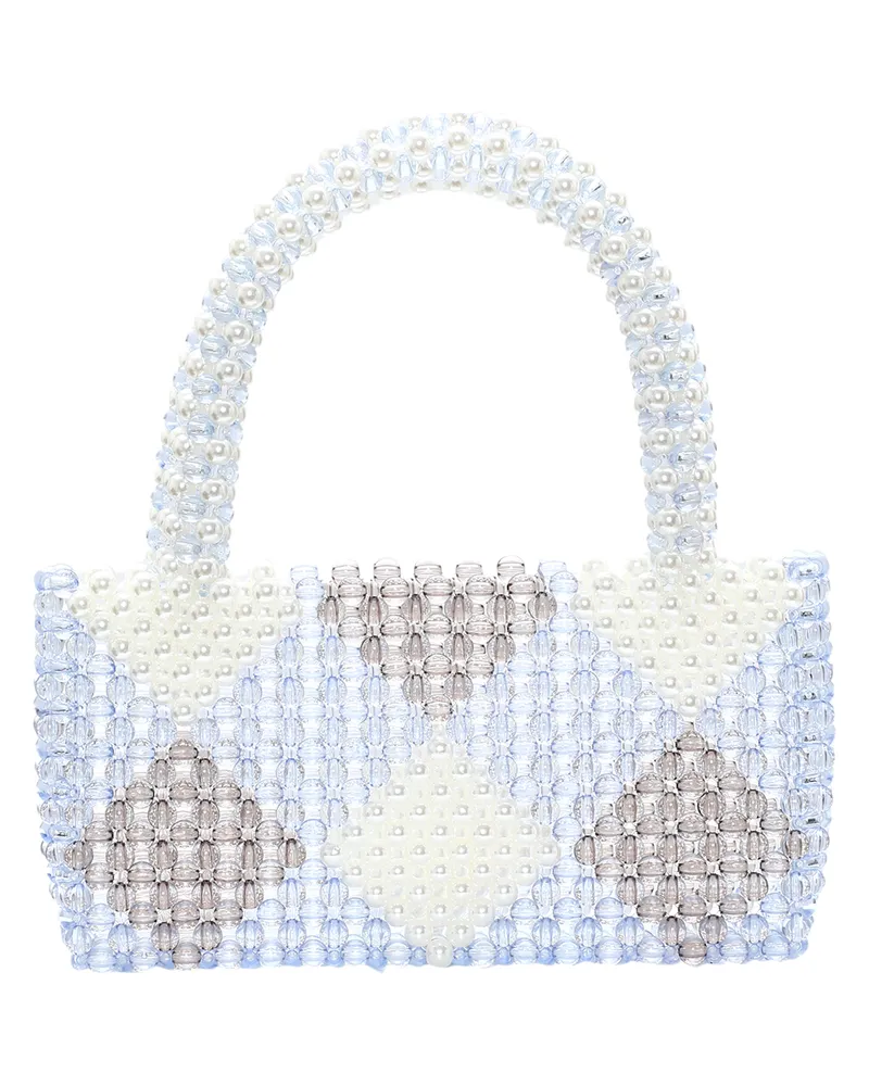 My Mo Handtasche für Damen - Blau/Grau/Mehrfarbig Blau