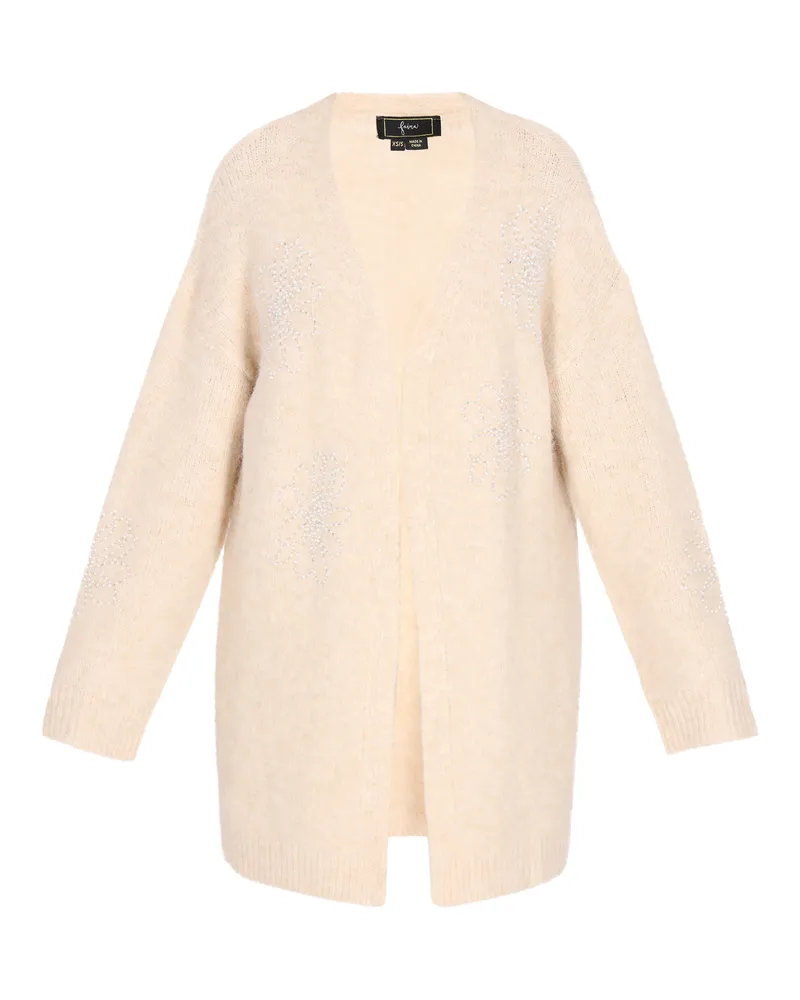 FAINA Strickjacke Frauen hellbeige Beige