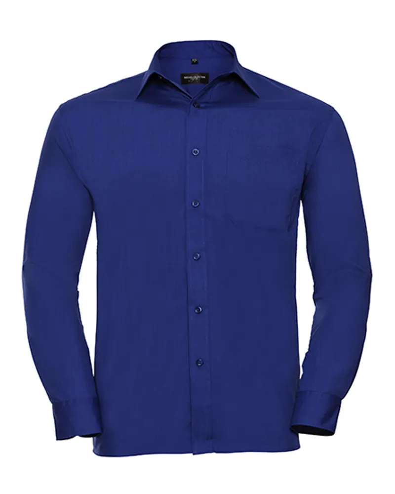 Russell Athletic Russell Collection - "Classic" Hemd für Herren Langärmlig Marineblau