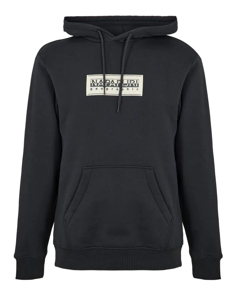 Napapijri Kapuzenpullover für Herren, Baumwolle, lose Passform (Blau Blau