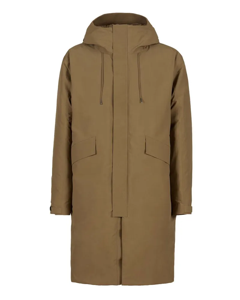C.P. Company Herren  Micro Hoodie Daunenparka Jacke in Beige Beige