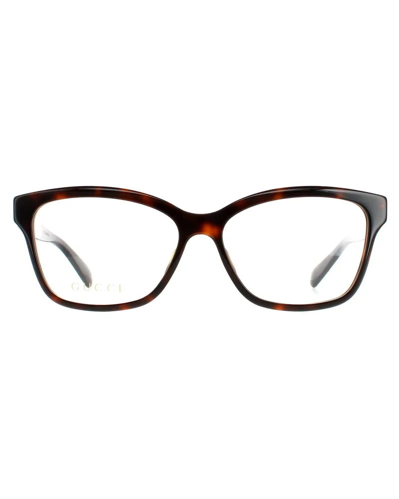 Gucci Cat Eye Brillen für Damen in dunklem Havanna Braun