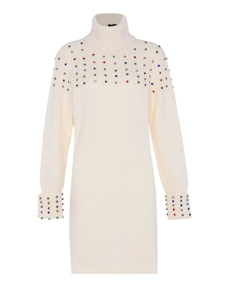 FAINA Pullover Damen Wollweiß Wollweiß