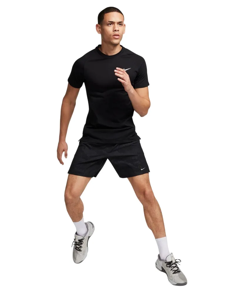 Nike Project Rock" T-Shirt für Herren, Regulär (Schwarz/Weiß Schwarz