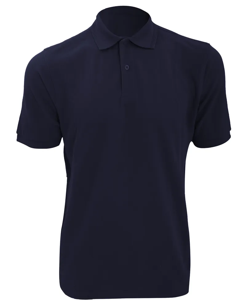 Russell Athletic Russell Mens Ripple Kragen & Manschette Kurzarm-Poloshirt (French Navy Marineblau