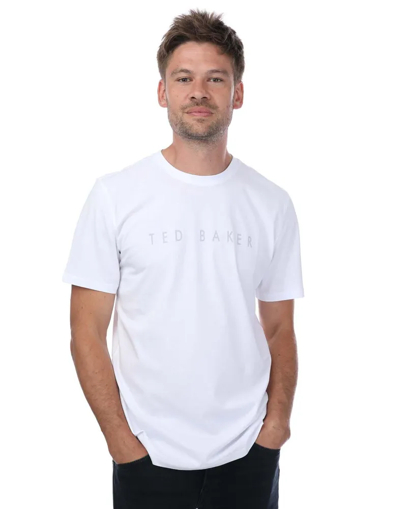 Ted Baker T-shirt logo  Pour Homme en Blanc Weiß