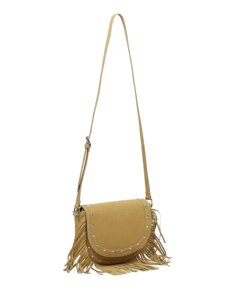 Firetrap Umhängetasche, Mit Stollen, Wildleder (Camel Camel