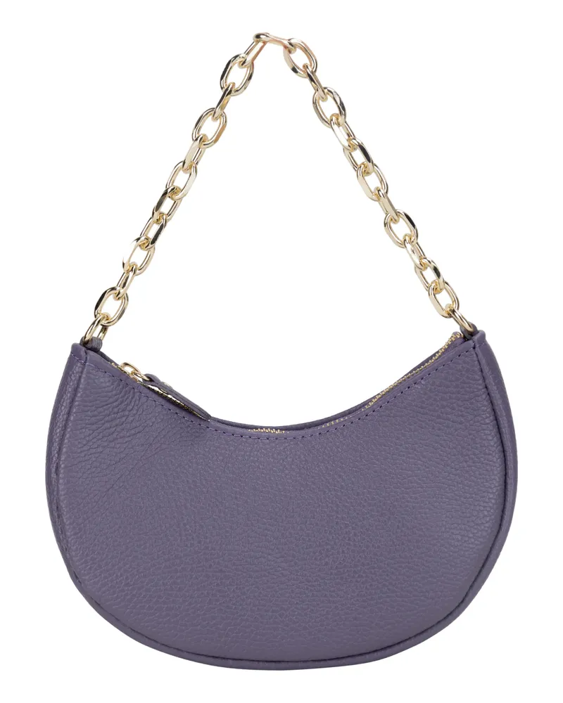 FAINA Schultertasche aus Leder Damen IRIS Lila