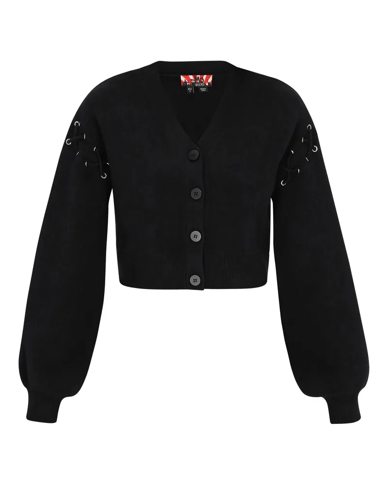 My Mo Strickjacke Frauen Schwarz Schwarz