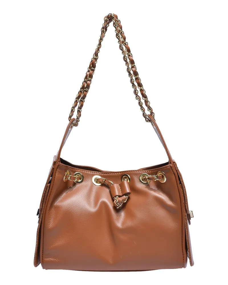 Anna Luchini Braun Rindsledertasche Braun