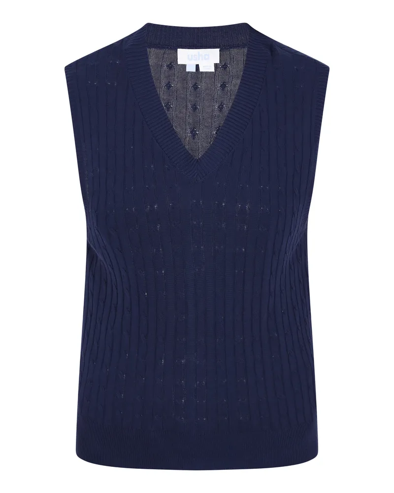 Usha Weste für Damen - Marineblau/Blau Marineblau