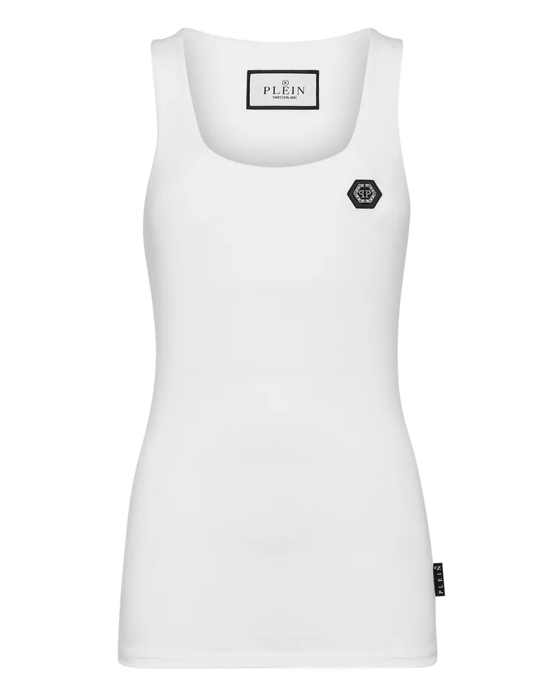 Philipp Plein Tanktop Hexagon Weiß