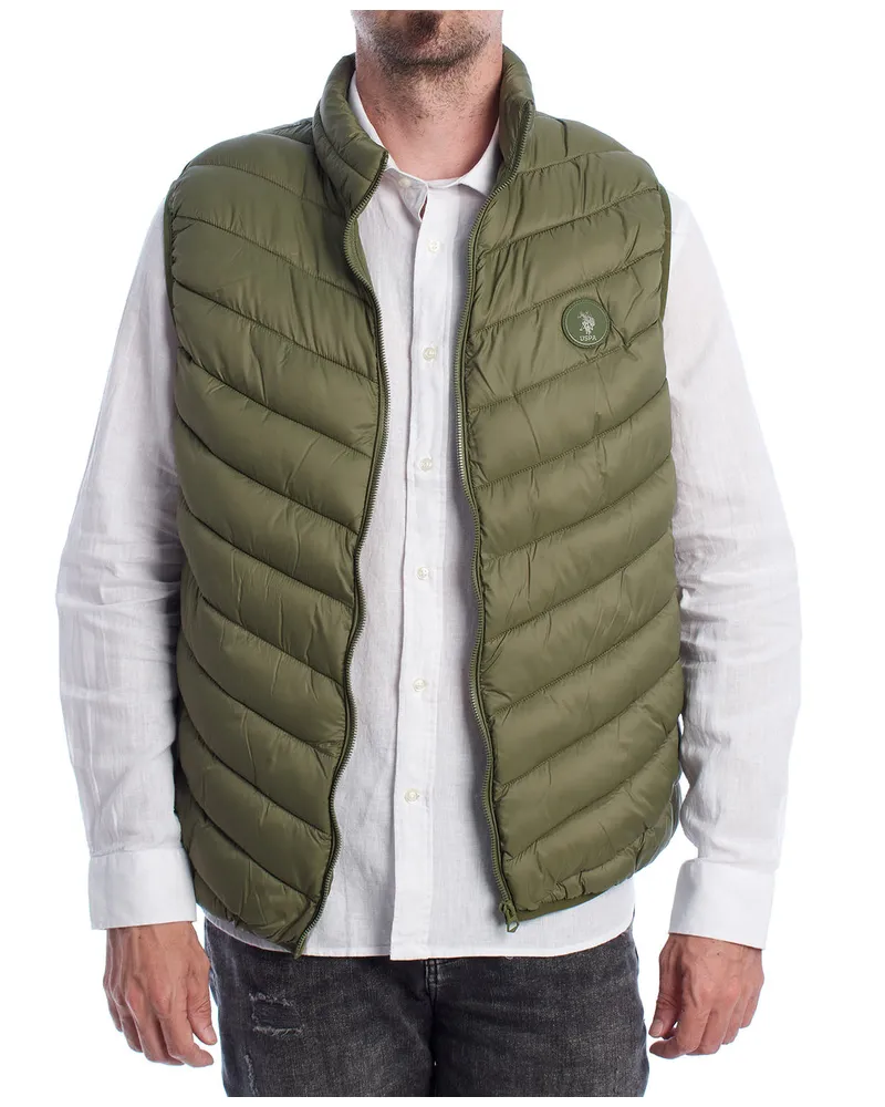 U.S. Polo Assn.  US41116002 Gepolsterte Weste für Herren Grün