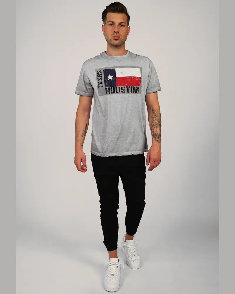 Top Gun T-Shirt TG20212103 Hellgrau