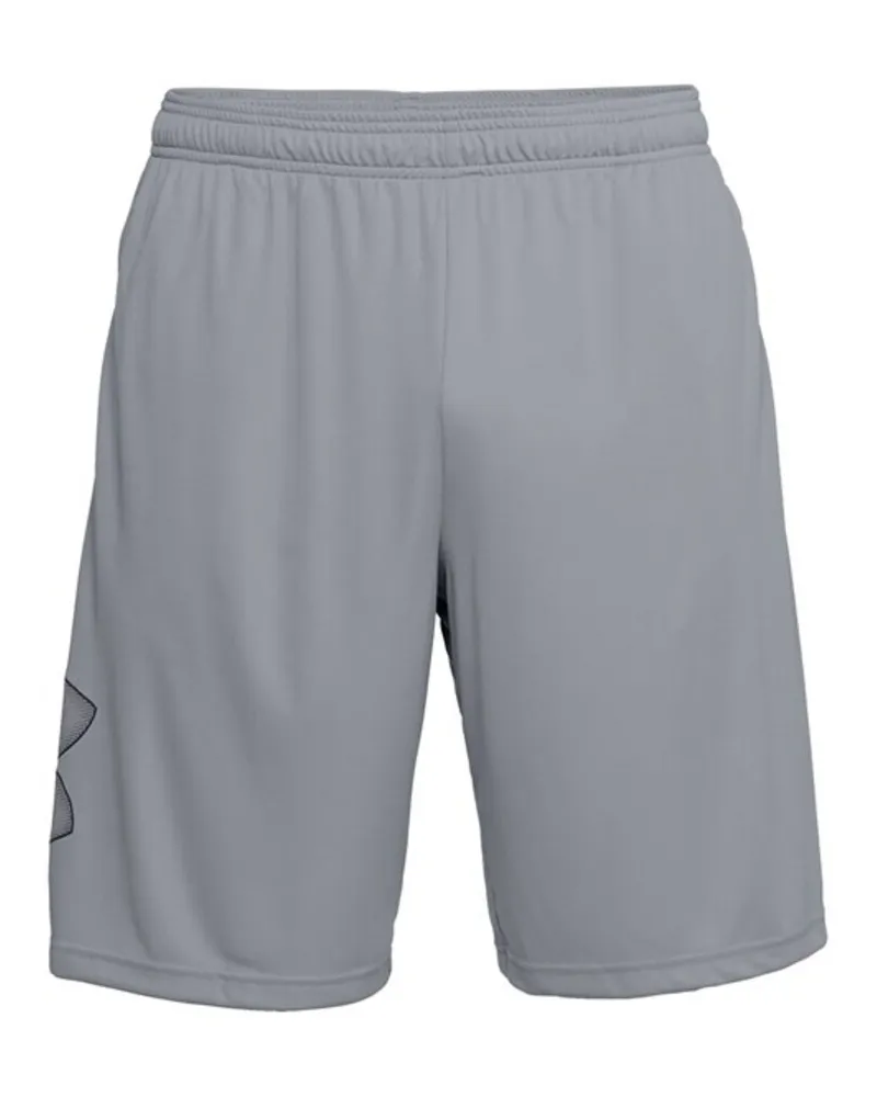 Under Armour Short TECH - Homme (Gris / noir Grau