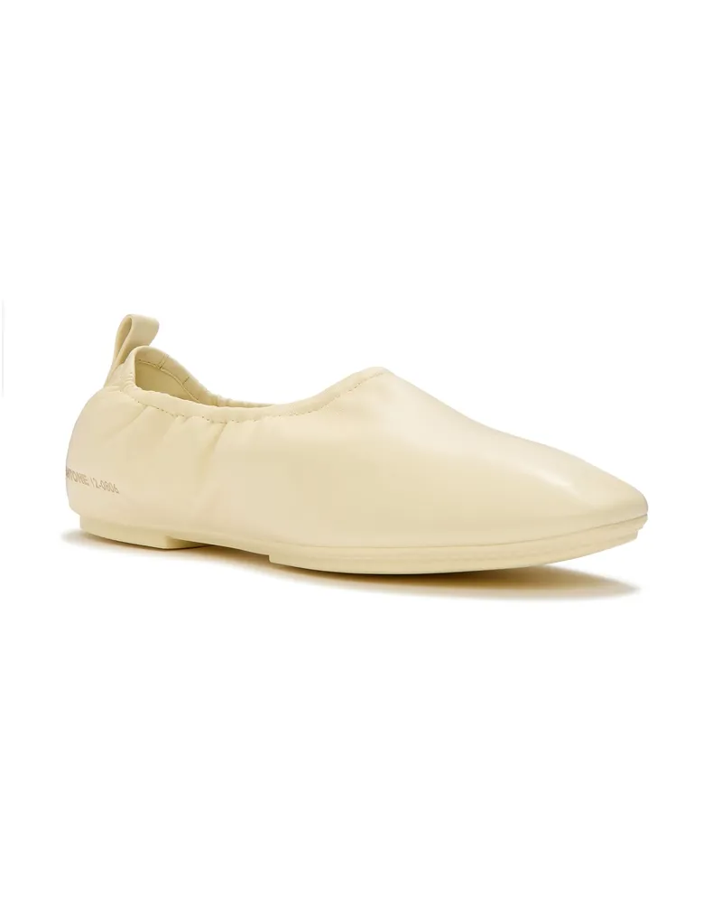 FitFlop X Pantone Delicato Ballerina aus Leder - Gelb Gelb