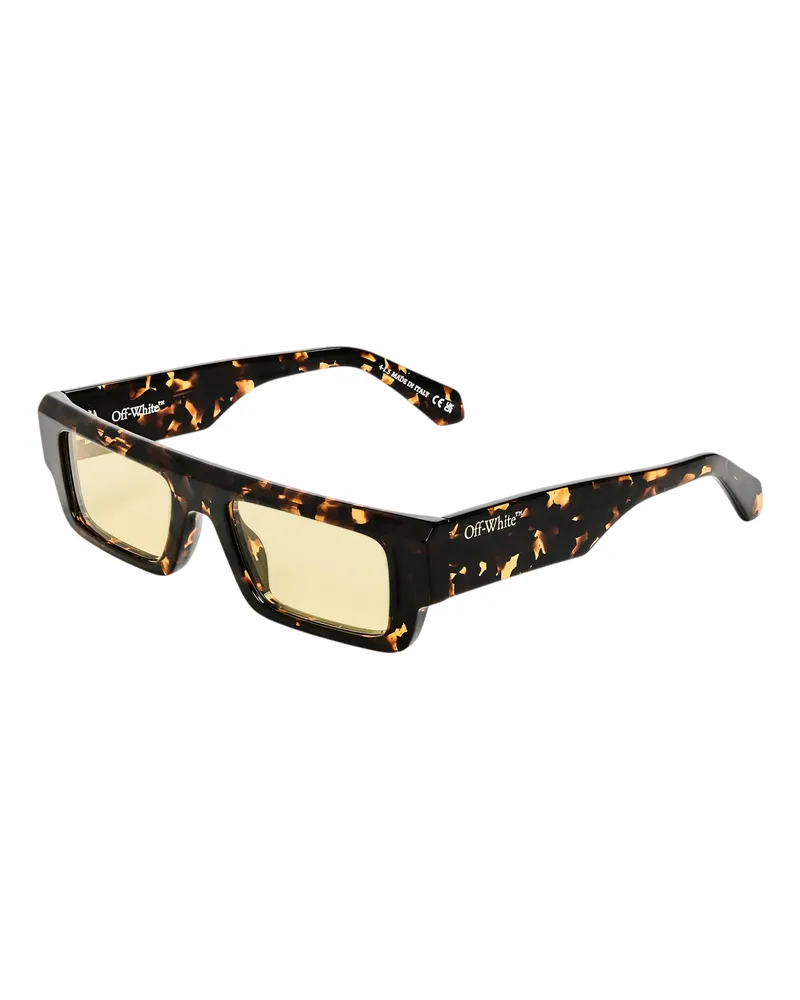 OFF-WHITE Off White - "Pittsburgh" Sonnenbrille für Herren (Braun Orange
