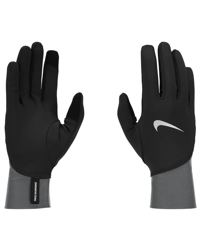 Nike Herren Handschuhe "2024 Pacer", Mittelschwer, Laufen (Schwarz Schwarz