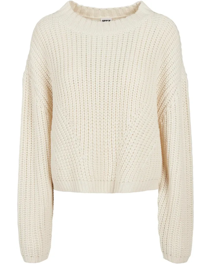 Urban Classics Sweatshirt für Damen weite Ärmeln (Hell Sandfarben Wollweiß