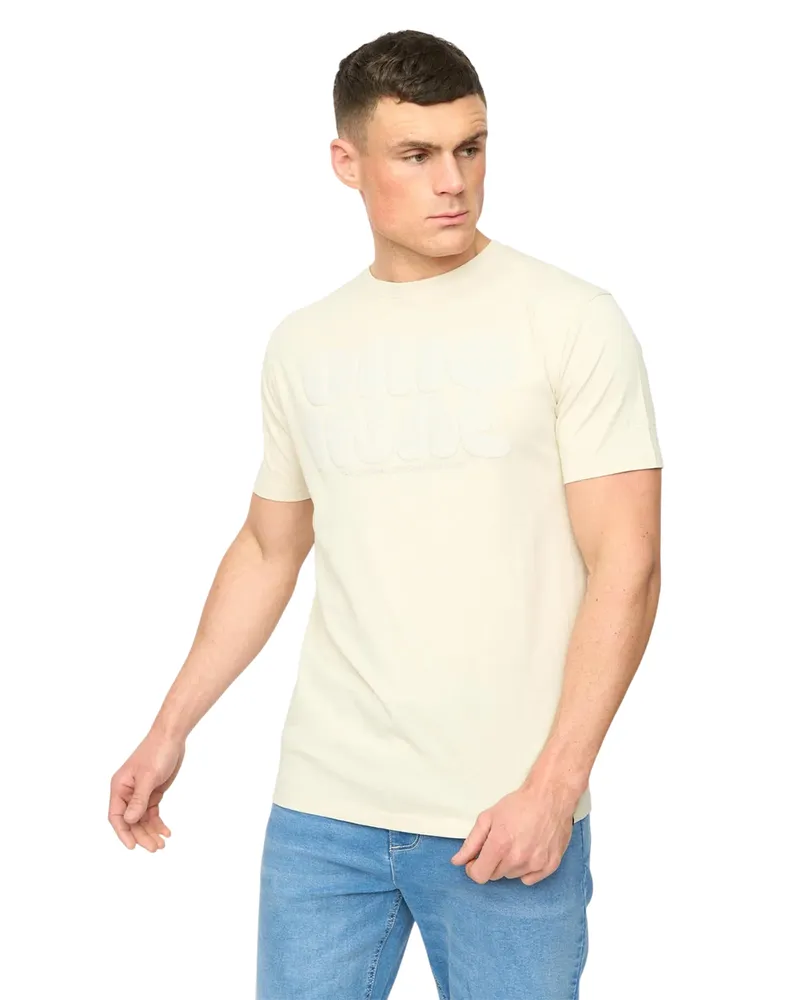 CrossHatch Transflate" T-Shirt für Herren (Neutral Creme