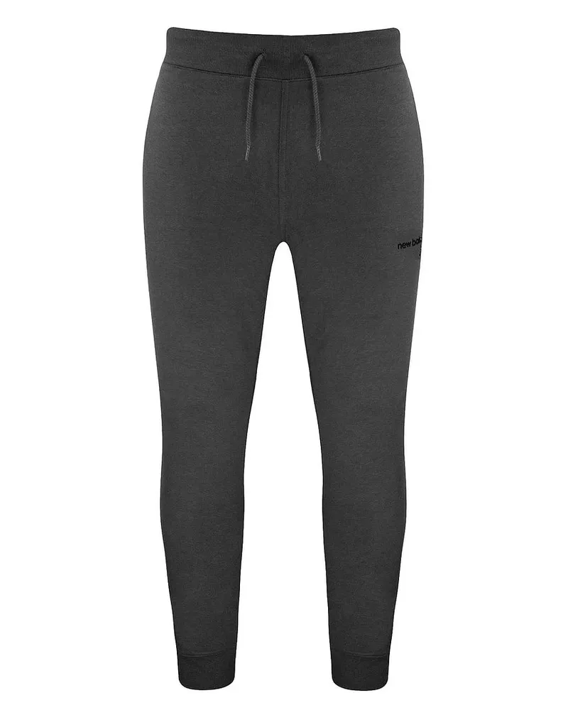 New Balance Neues Gleichgewicht Stretch Grafiklogo Grau Mens Classic Core Track Hosen MP03901 HC Grau