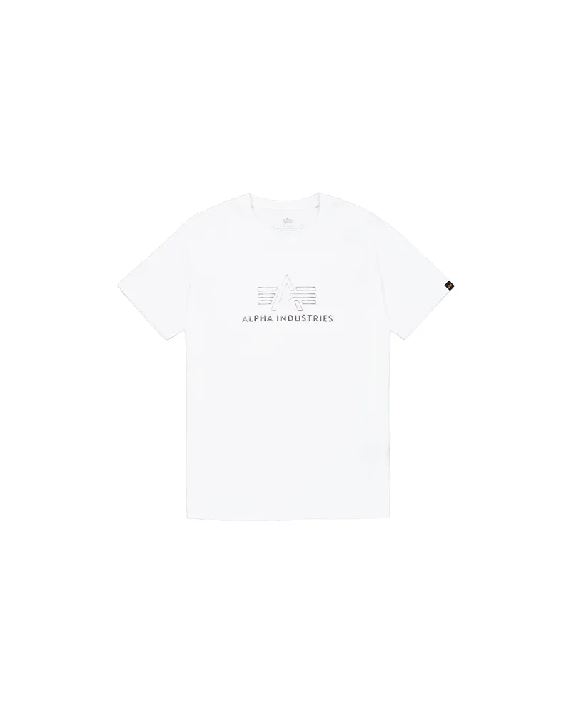 Alpha Industries Basic Mid Logo TPU T-Shirt Weiß