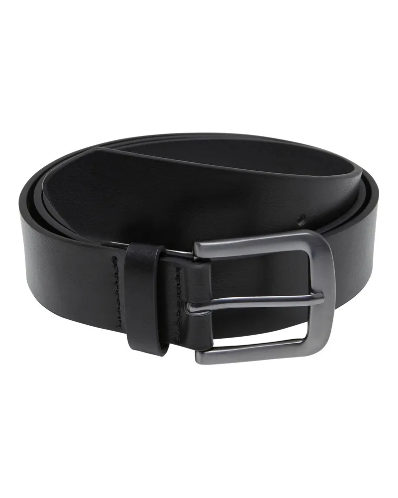 Urban Classics Gürtel, Klobig, Kunstleder (Schwarz/Silber Schwarz