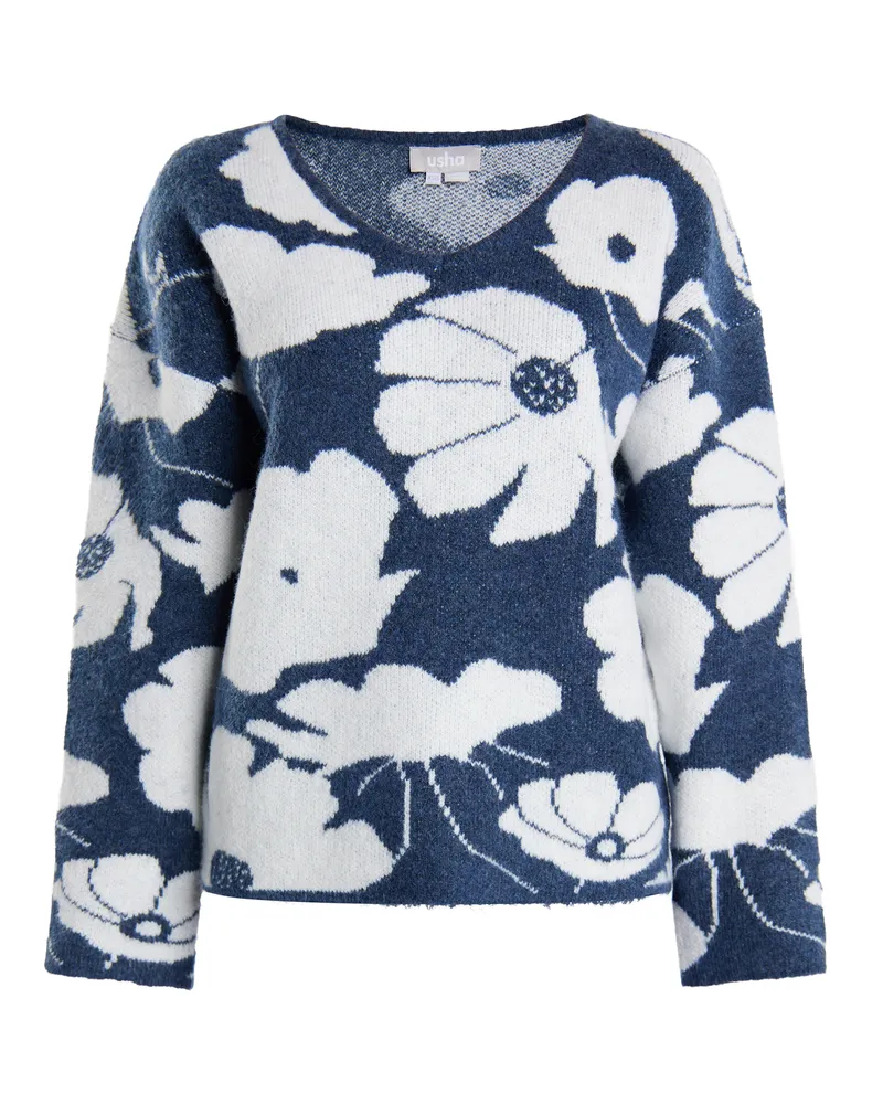 Usha Strickpullover für Damen - Marineblau Marineblau