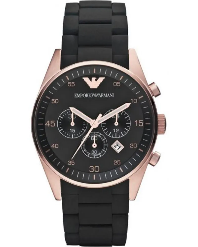 Emporio Armani Herren Chronograph Uhr AR5905 Roségold