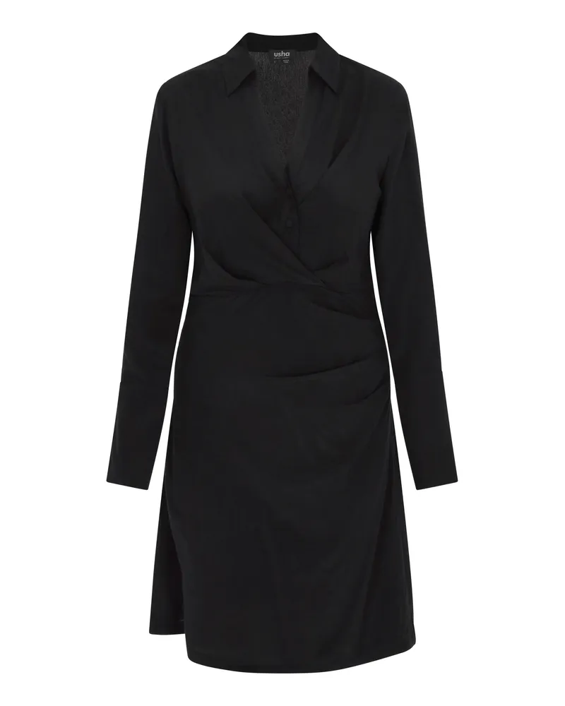 Usha Kleid Frauen Schwarz Schwarz