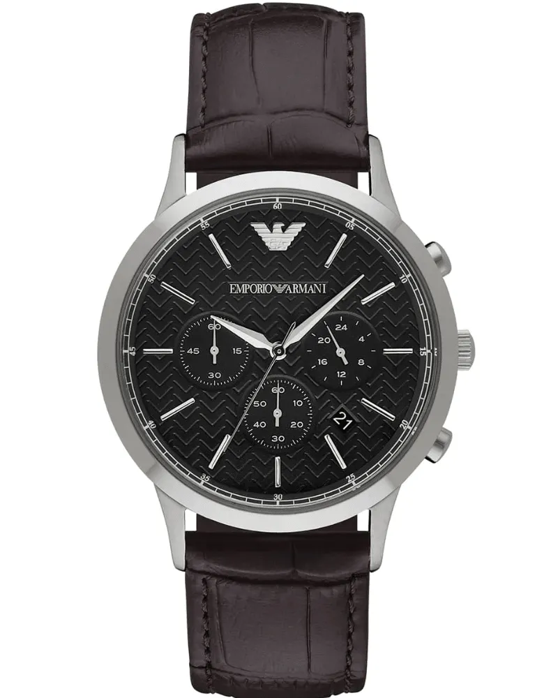 Emporio Armani Renato AR2482 Chronograph Herrenarmbanduhr Braun