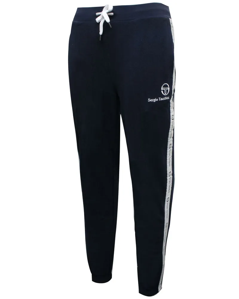 Sergio Tacchini Stretch Taille Logo Marineblau Mens Track Pants 038559 204 Blau