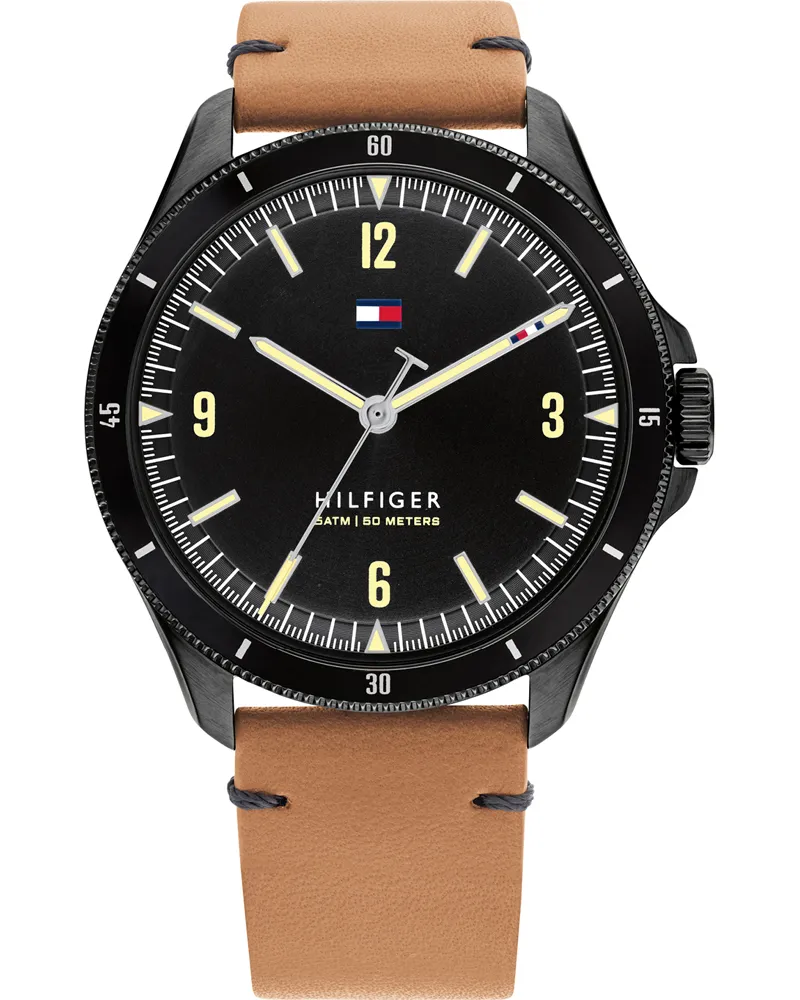 Tommy Hilfiger Maverick Herren Uhr Braun 1791906 Braun
