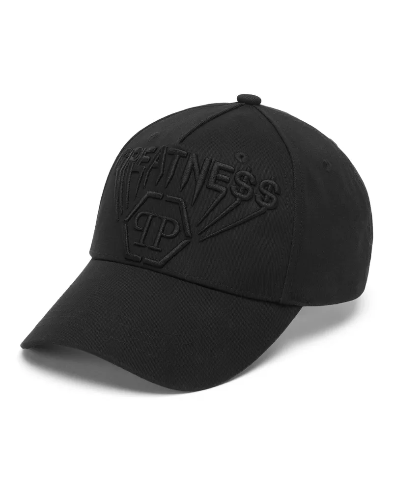 Philipp Plein Embroidered Baseball Cap Greatne Schwarz