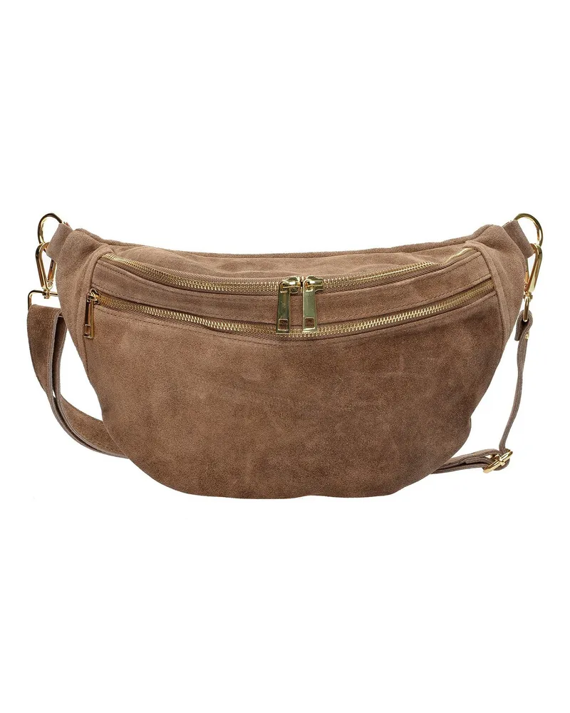 Luisa Vannini Beige Rindsledertasche Beige