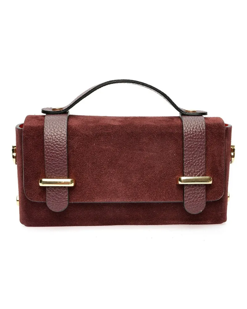 Anna Luchini Burgund Rindsledertasche Bordeaux