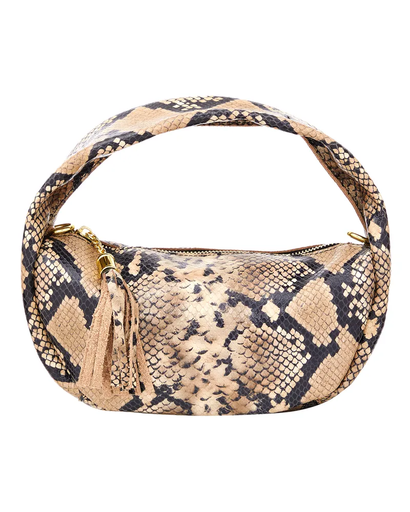 FAINA Schultertaschen Damen Khaki-Melange Khaki