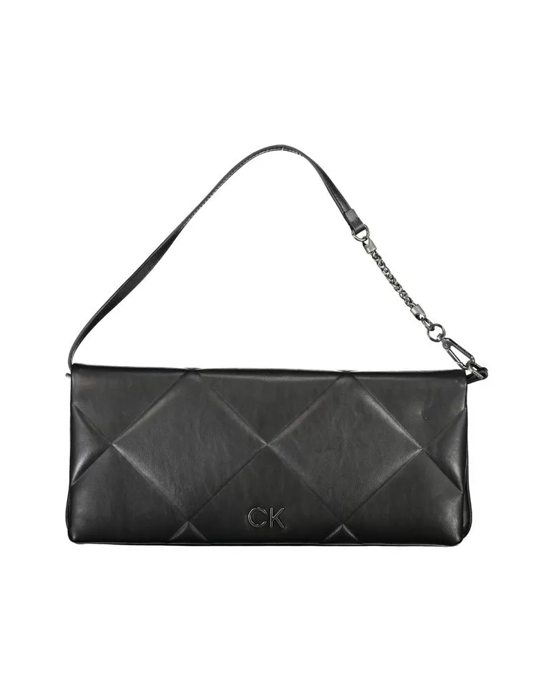 Calvin Klein Gepolsterte Kettenhandtasche Schwarz