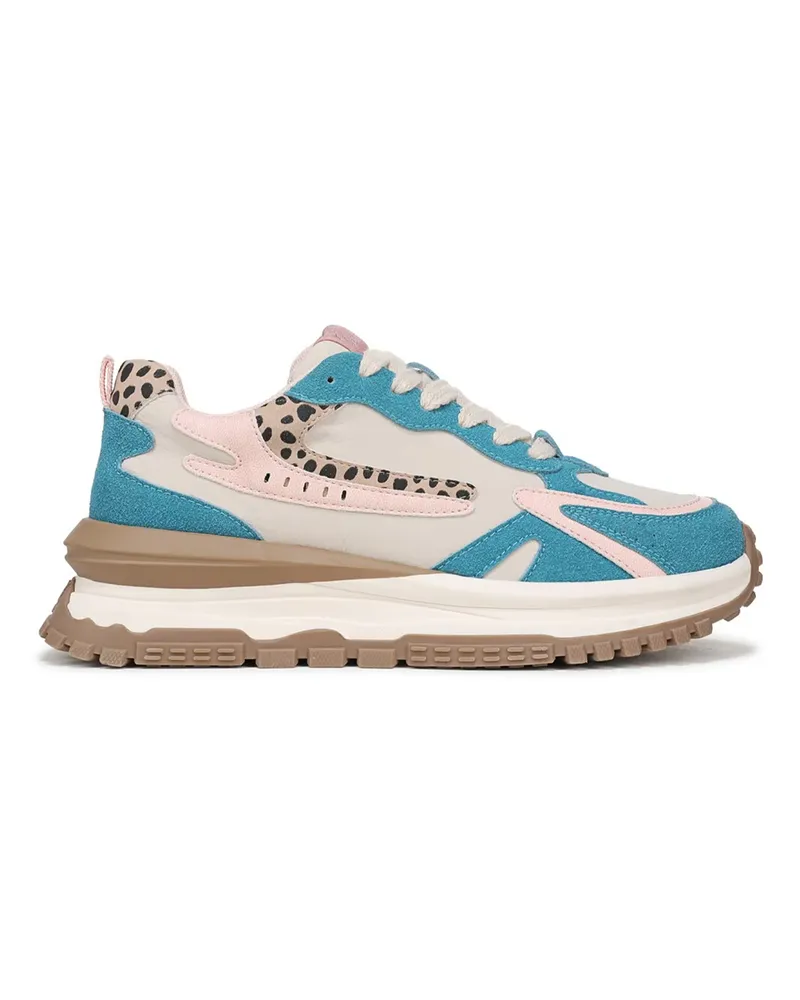 Blowfish Retro-Sneaker zum Schnüren, Leo-Print - Blau/Rosa Blau
