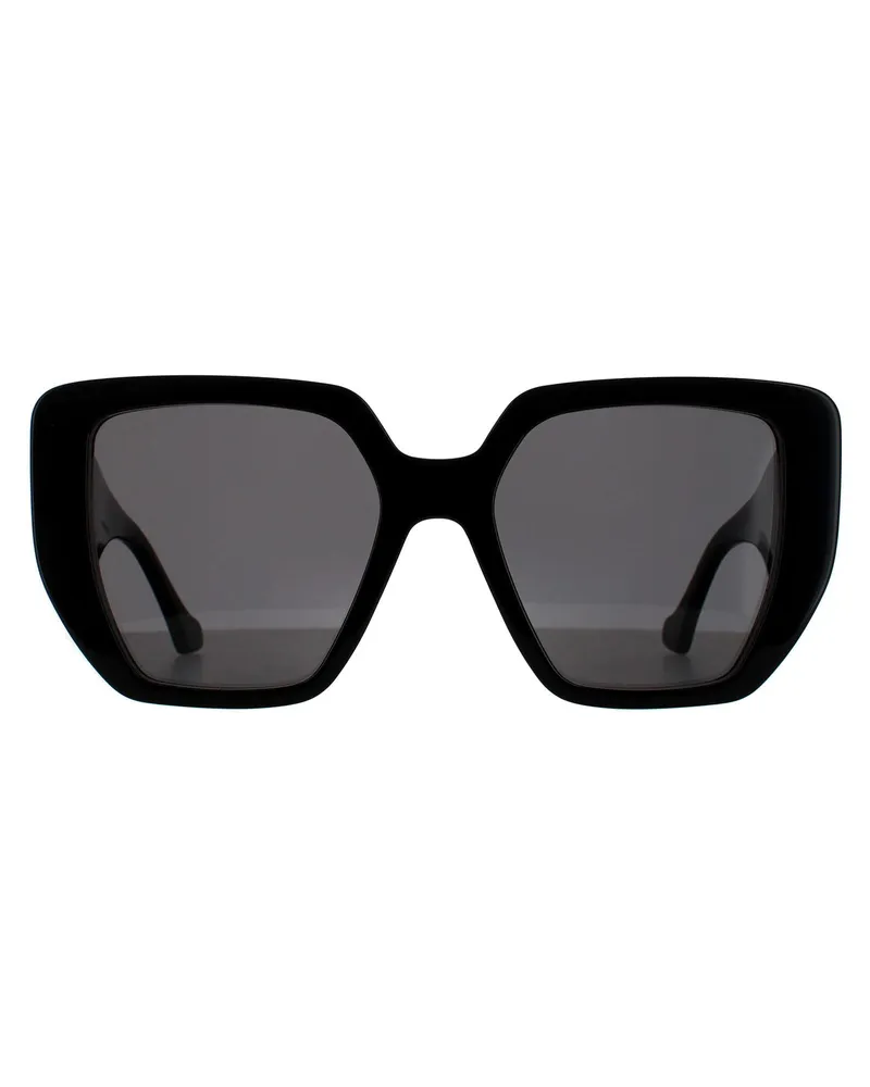 Gucci Square Damen Schwarz Grau Sonnenbrille Schwarz