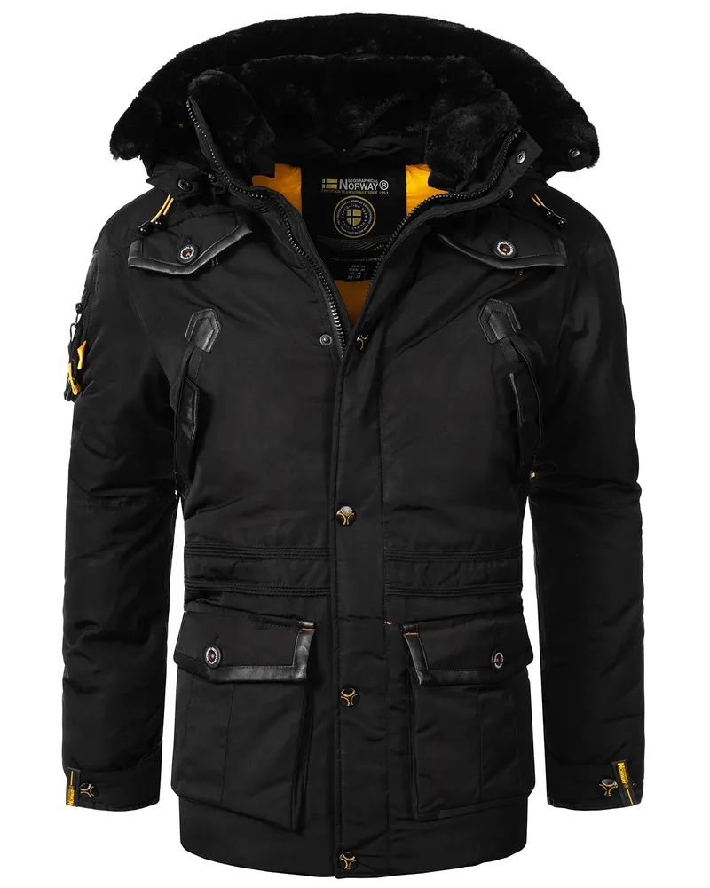 Geographical Norway Winterjacke Schwarz Schwarz
