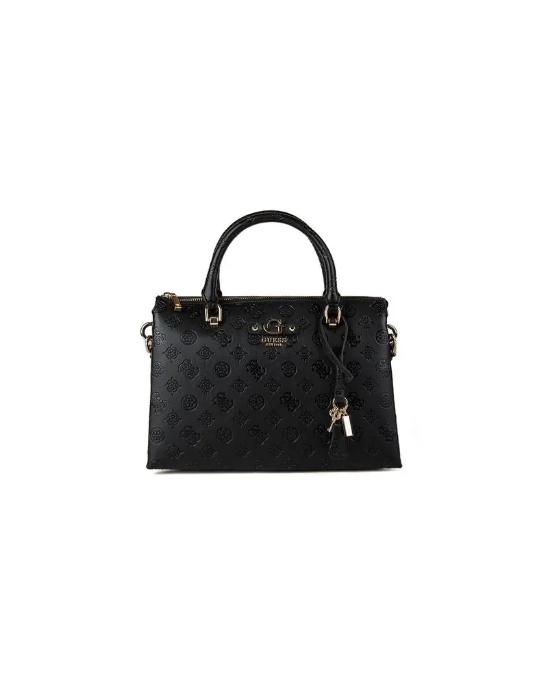 Guess Handtasche mit Logo - Schwarz Schwarz