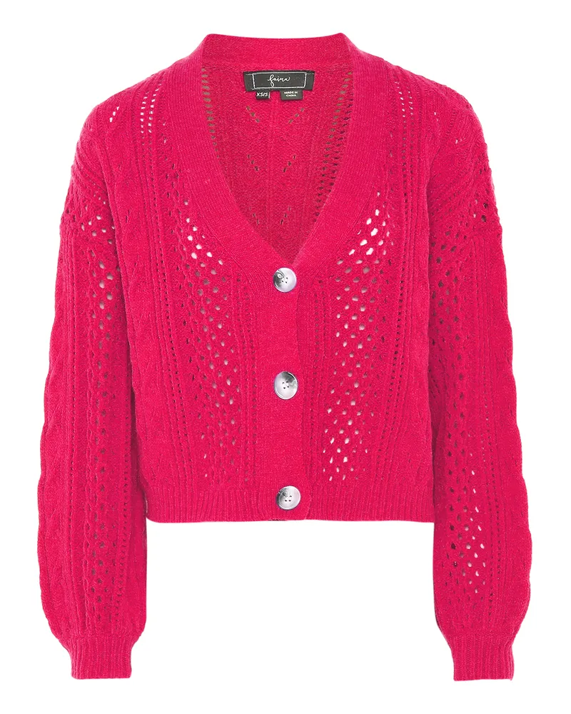 FAINA Strickjacke - Rosa Rosa