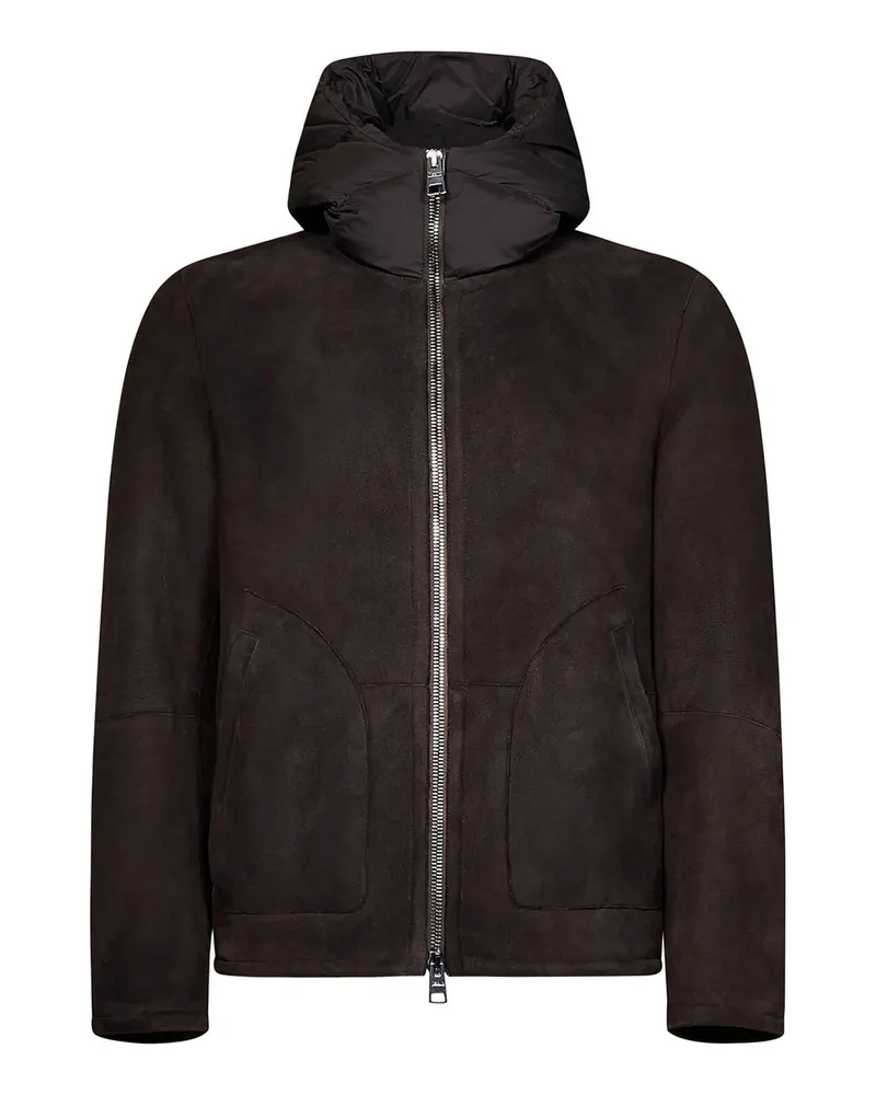 Herno Lammfelljacke Braun
