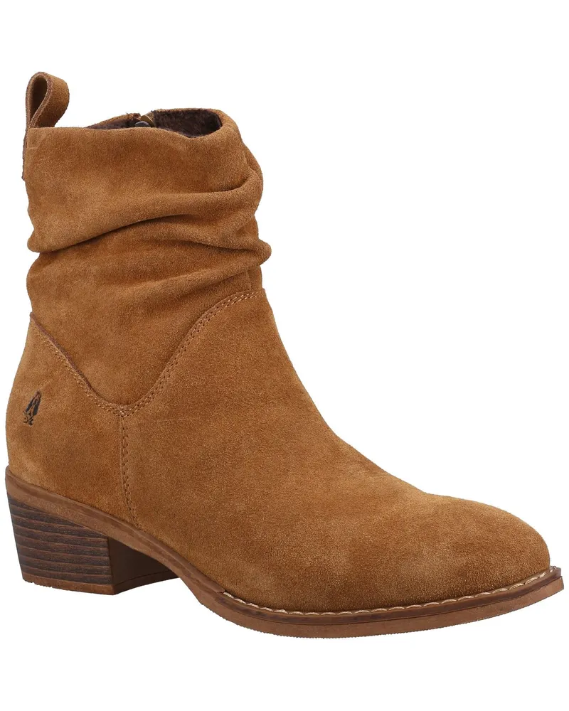 Hush Puppies Iris Wildleder Damen Tan Stiefel Cognac
