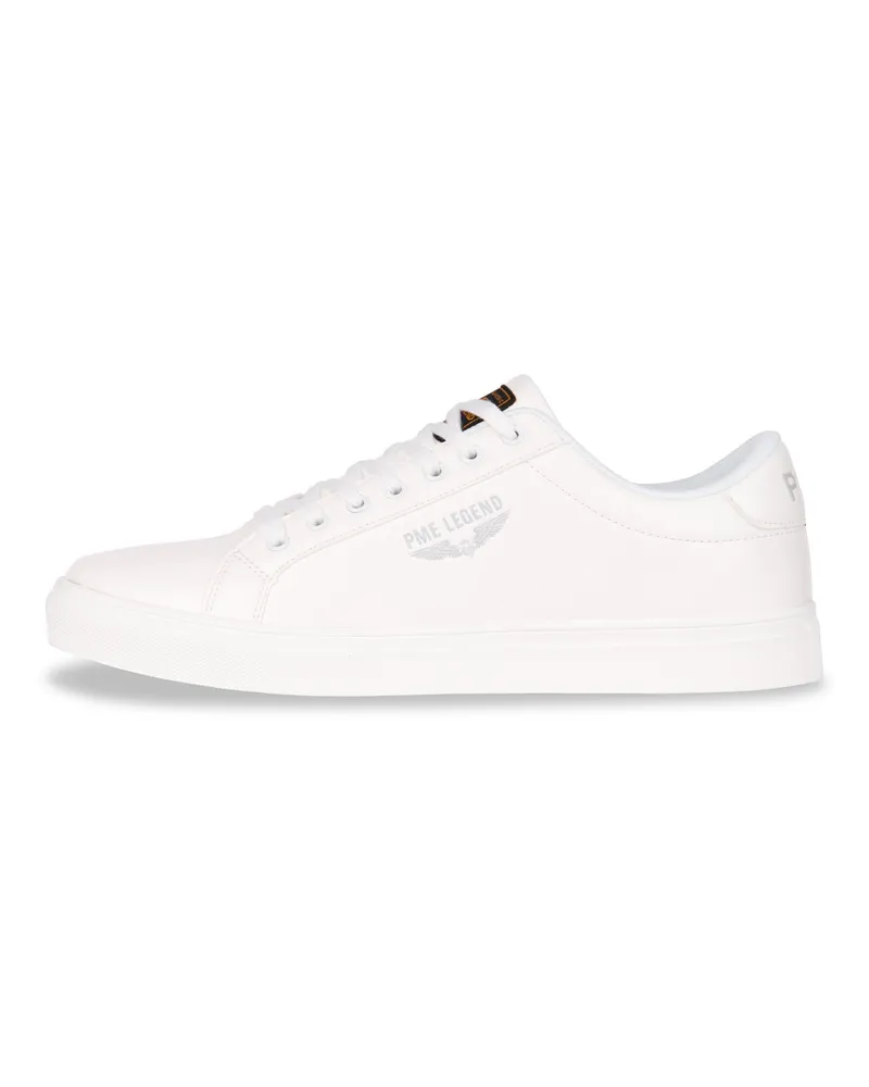 PME Legend Turnschuhe für ihn. Die Turnschuhe sind aus hochwertigem Kunstleder und Textil gefertigt. Der Turnschuh hat eine herausnehmbare EVA-Einlegesohle, die für angenehme Dämpfung sorgt. Marke: PME Legend. Modellname: Falcon. Kategorie: Herrenturnschuhe. Material: Kunstleder/Textil. Farbe: weiß Weiß